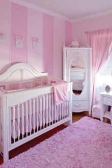 Деко за детска количка розово