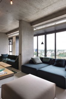 Бюджетен ремонт в студио апартамент в индустриален стил