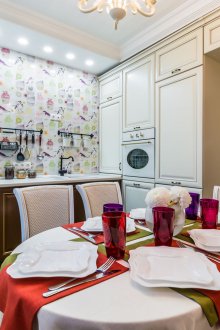 Dapur 9 meter persegi dengan patina