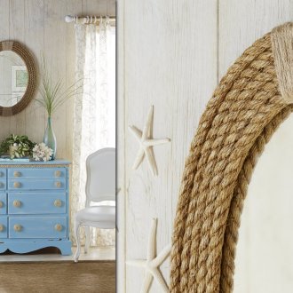 Декориране на огледална рамка с въже