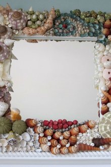 Квадратна рамка с декор на черупки