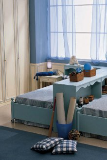 Reka bentuk bilik kanak-kanak untuk dua orang lelaki