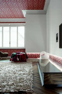 Дизайн на тапета червен