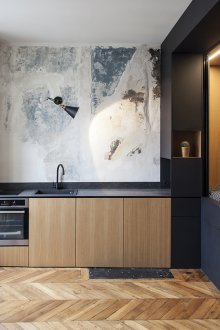 Reka bentuk odnushki loteng dengan dua kanak-kanak