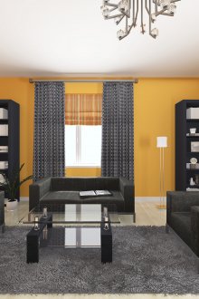 Оранжево-черен хол