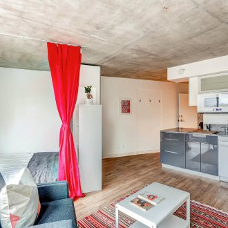 Bilik tidur di pangsapuri studio