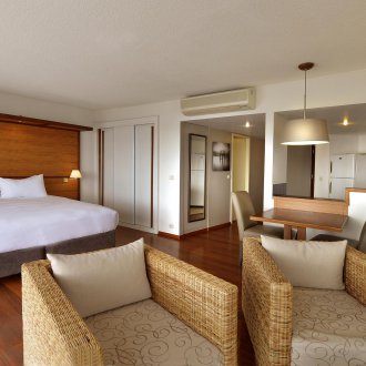 Bilik tidur di pangsapuri studio