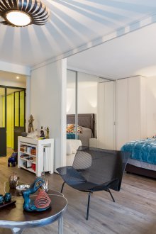 Zonasi bilik tidur di pangsapuri studio