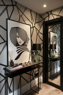 Декорация на коридора с тапет