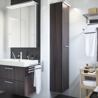 Дизайнерски идеи за малка баня с мебели