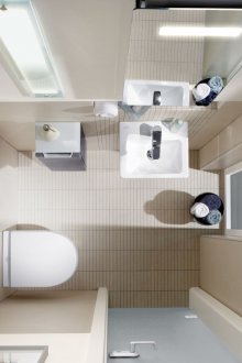 Дизайнерски идеи и оформление на малка баня