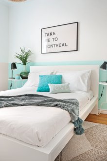 Bilik tidur retro kecil