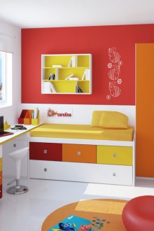 Детски 10 кв.м червен