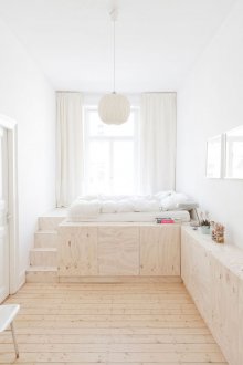 Детска стая в студио апартамент с подиум