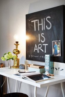 Шифер дъска в интериора