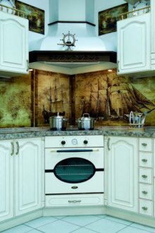 Menggantikan facades sudut dapur