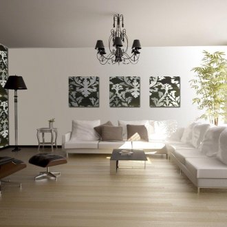 Patchwork комбинация от тапети в хола