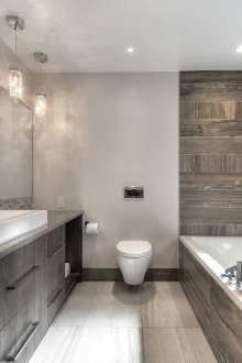 Porcelain Tile Bathroom Interior