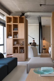 Дизайн на едностаен апартамент в индустриален стил