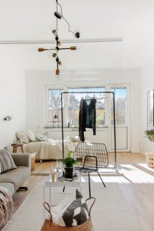 Дизайн студио апартамент с легло