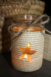 Декор за свещ от хартия