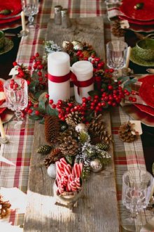 Коледен декор на свещи