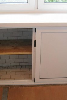 Refrigerator under the window mounting