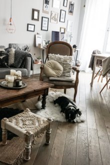 Килим и полиестерно черно