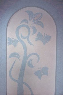 Чертеж на течен тапет на пеперуда