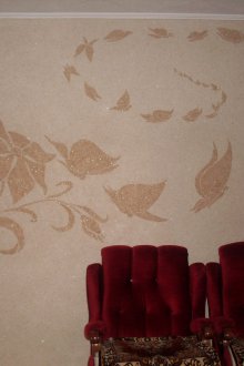 Чертежи на бежови течни тапети