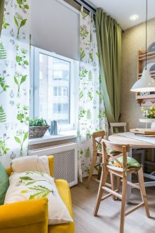 Чертежи на течен тапет в кухнята