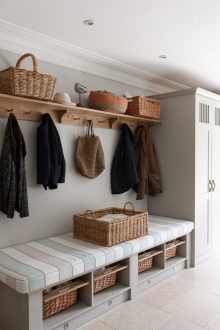 Дизайн на коридора сив