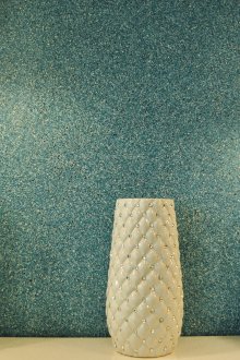 Изумруден течен тапет в интериора