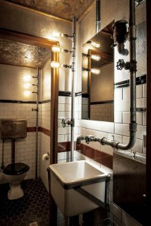 Декорен тръбен декор в индустриален стил