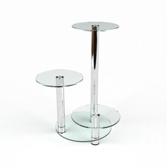 Стъклена подредена стойка за цветя