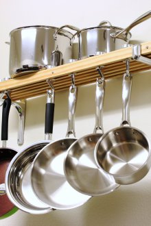 Дървен парапет за кухнята