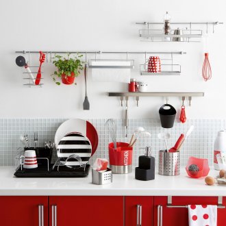 Парапет за кухнята в интериора