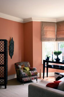 Прасковен цвят в интериора на къщата