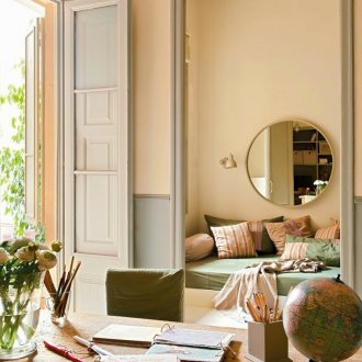 Прасковен цвят в интериора на Прованс