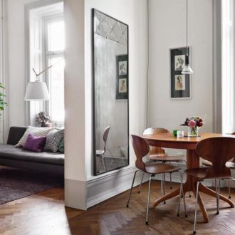 Преграда от гипсокартон между кухнята и хола