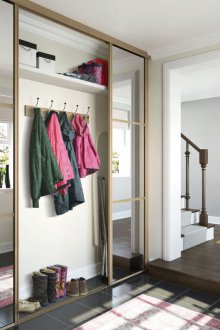 Гардероб в антрето алуминий