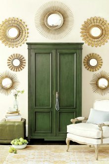 Зелен килер в стил Прованс