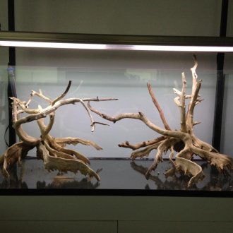 Декор за аквариум дървен