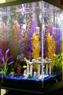 Декор за аквариум с колони