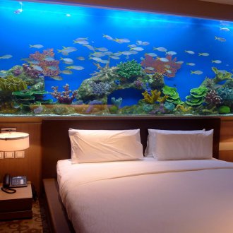 Декор за аквариума в спалнята