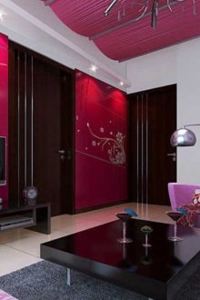 Розов интериор