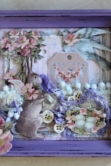 Декоративен панел от хартия за Великден