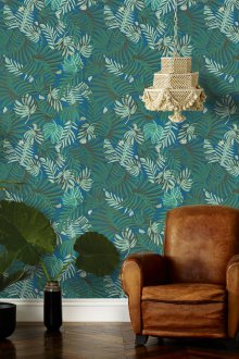 Тюркоазена хартия за тапети