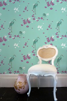 Тюркоаз френски тапет