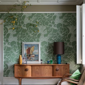 Тюркоазен тапет за стени